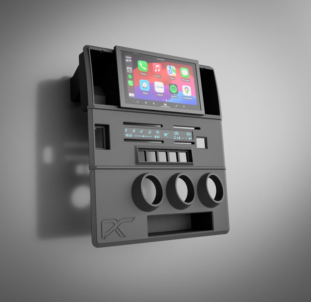 GQ Patrol Dash Fascia Upgrade fits Double Din Head Unit Render