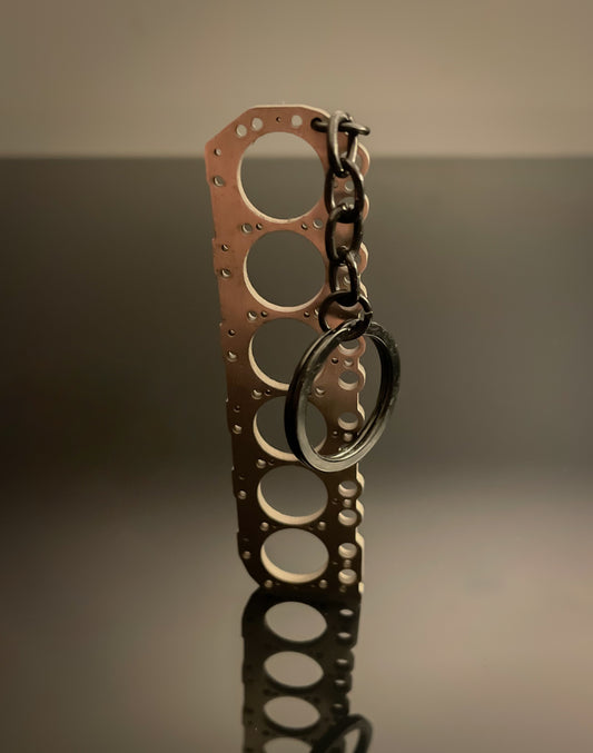 Stainless Steel TD42 Head Gasket Keychain