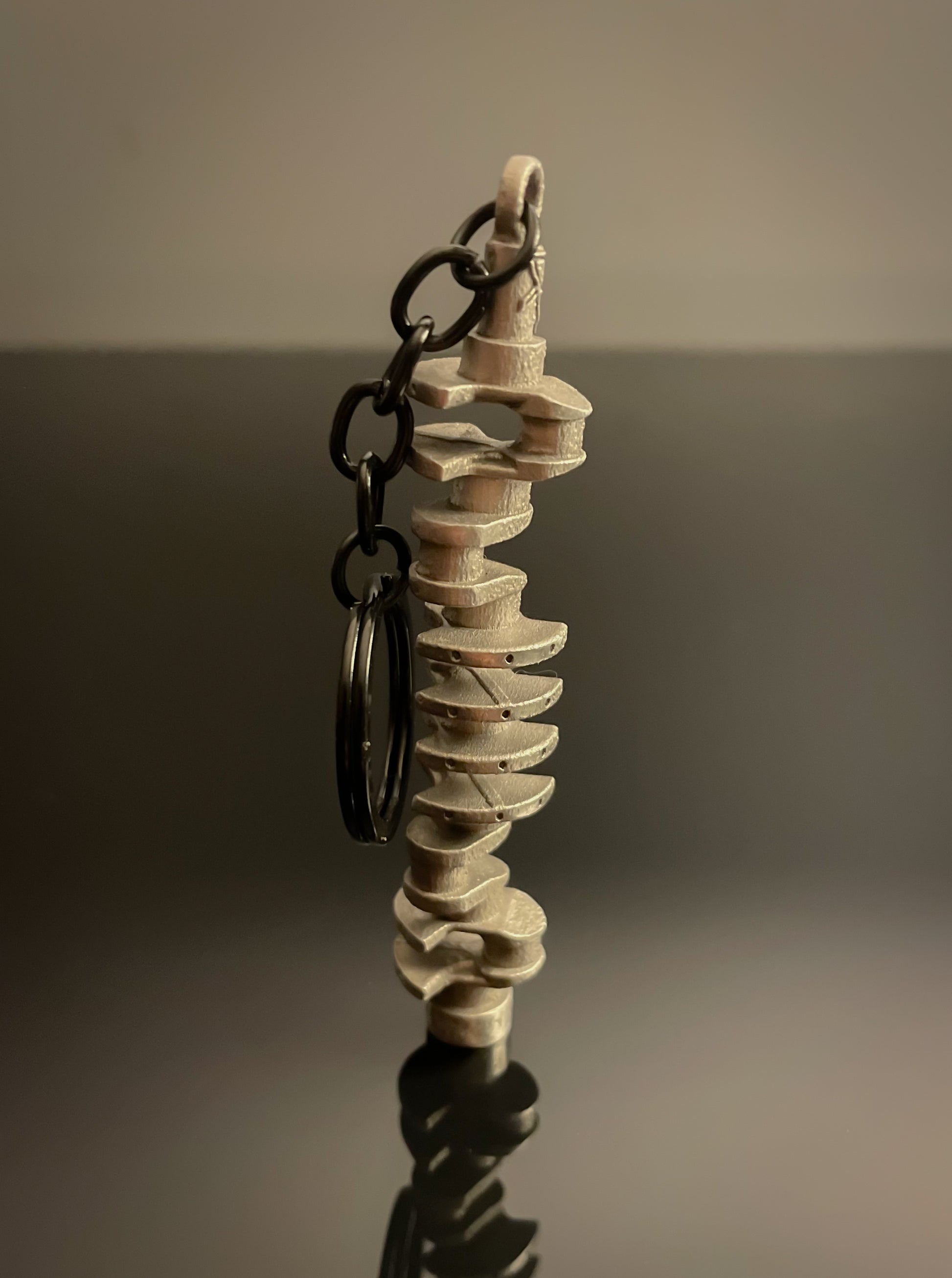 Stainless Steel TD42 Crankshaft Keychain 