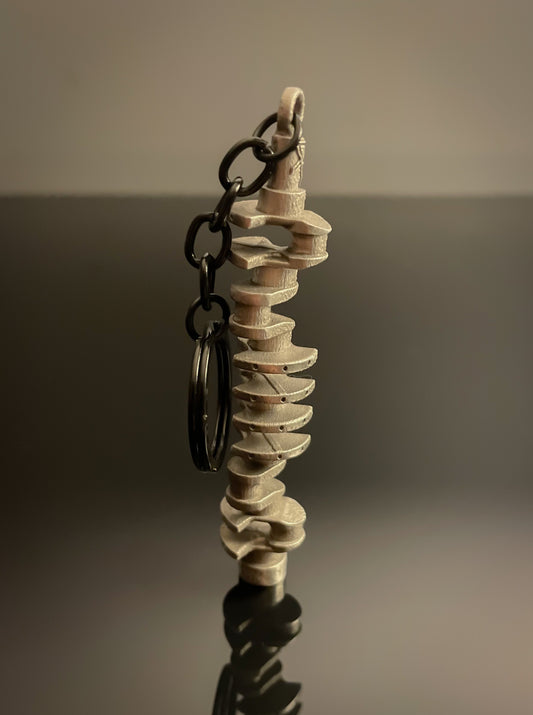 Stainless Steel TD42 Crankshaft Keychain 